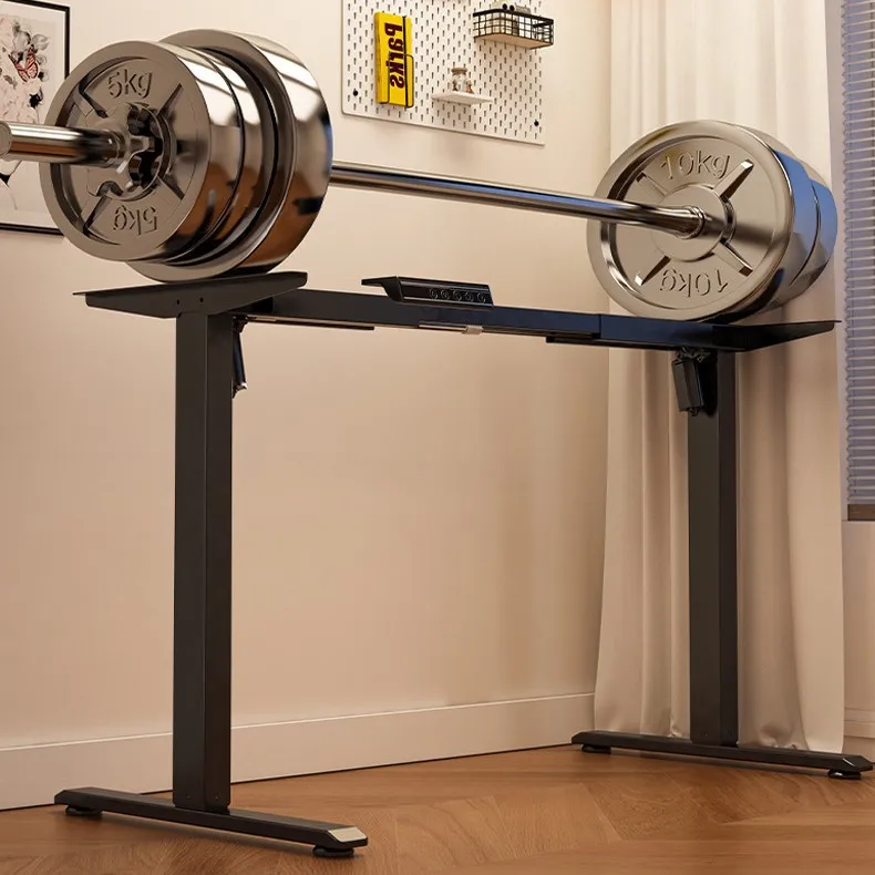 Double motor lifting table legs electric rack computer desk double beam telescopic bracket home game e-sports