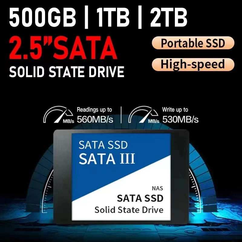 

Original 2.5" SATA 3 SSD Disk Drive 2TB 1TB 500GB High Speed Hard Disk Solid State Drives for Laptops/Desktop/pc Games