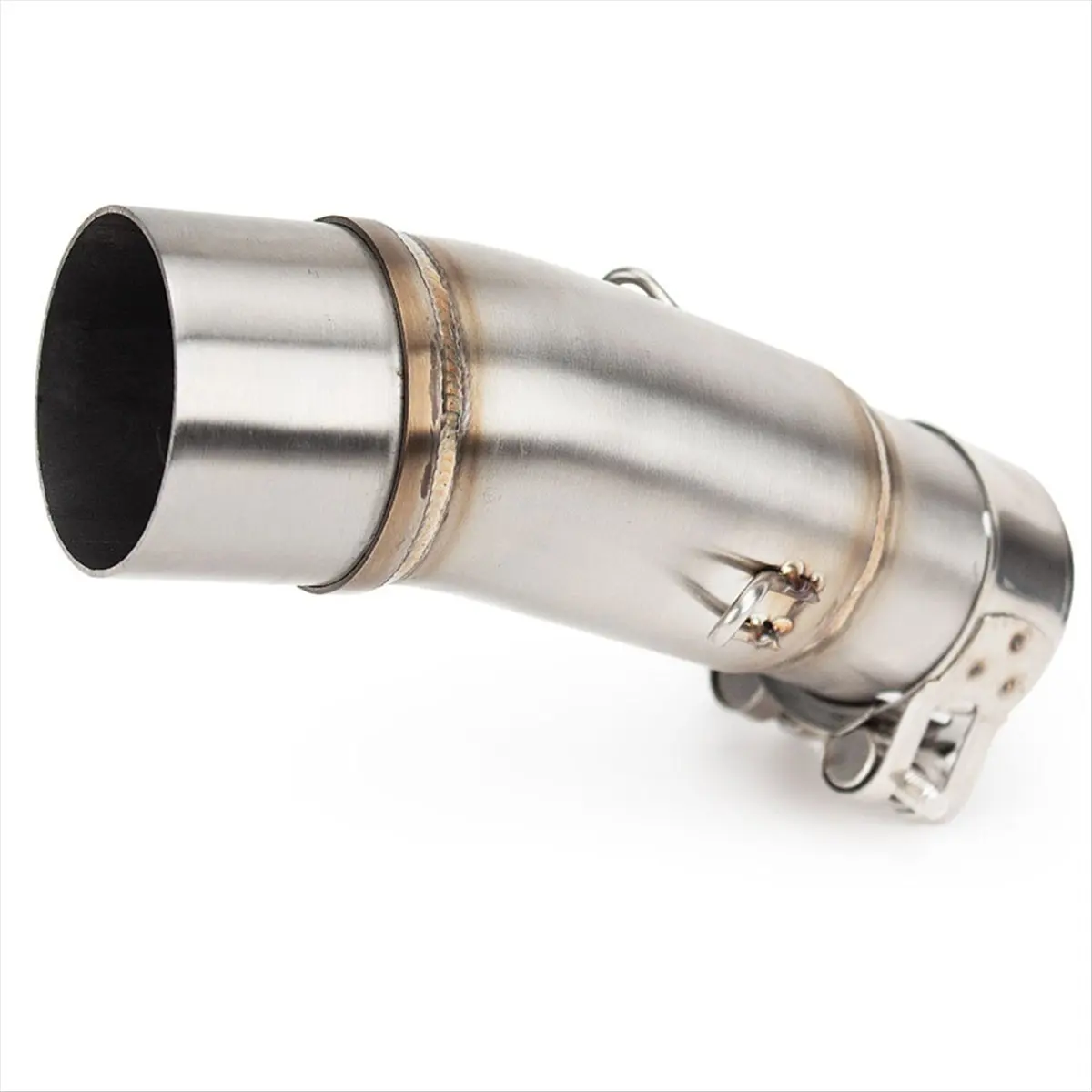 Compatible Stainless Steel 51mm Motorcycle Exhaust Mid Pipe for Kawasaki Ninja250 Ninja400 Ninja500 Z250 Z400 Z500 2017-2025