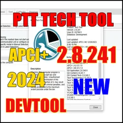 Newest 2024 Premium Tech Tool 2.8.241 (PTT 2.8 / VCADS)(REAL Development) Product History with developer tool Free Install