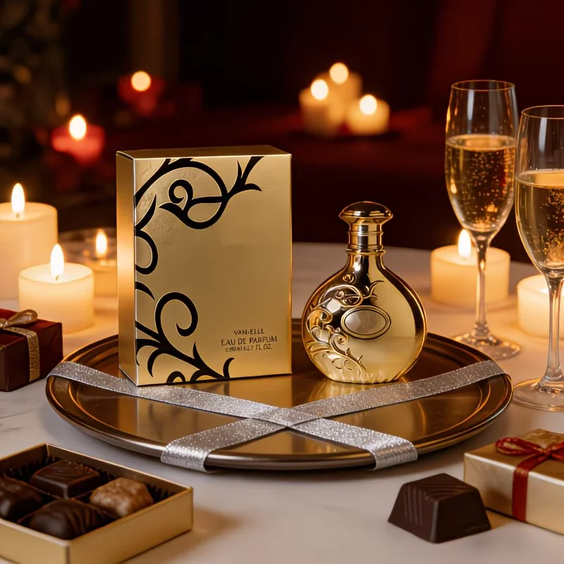 

Nyla Nyla Vani-Elle Arabiyat Eau De Parfum 2.7fl.oz Elegant Golden Bottle & White Gift Box Oriental Vanilla Scent A Sensory Jewe