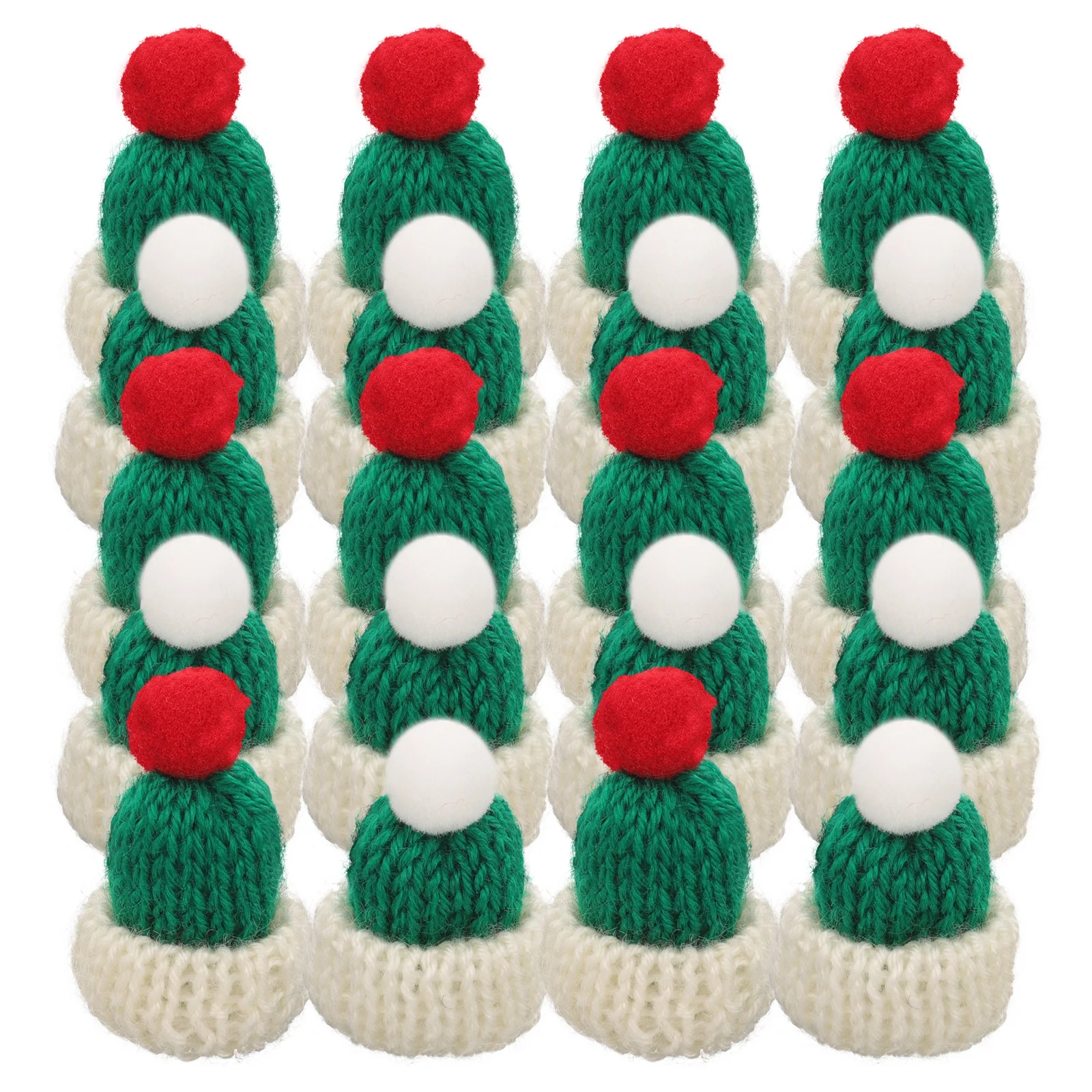 Berretto di lana Mini cappelli di Natale Ornamenti per l'albero di Natale per accessori fai da te artigianali