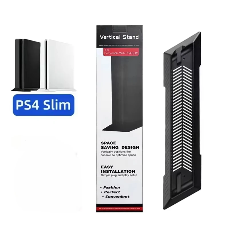Verticale koelstandaard voor PS5/PS4/PS4 Pro/PS4 Slim, antislip consolehouder met stabiele ondersteuning.