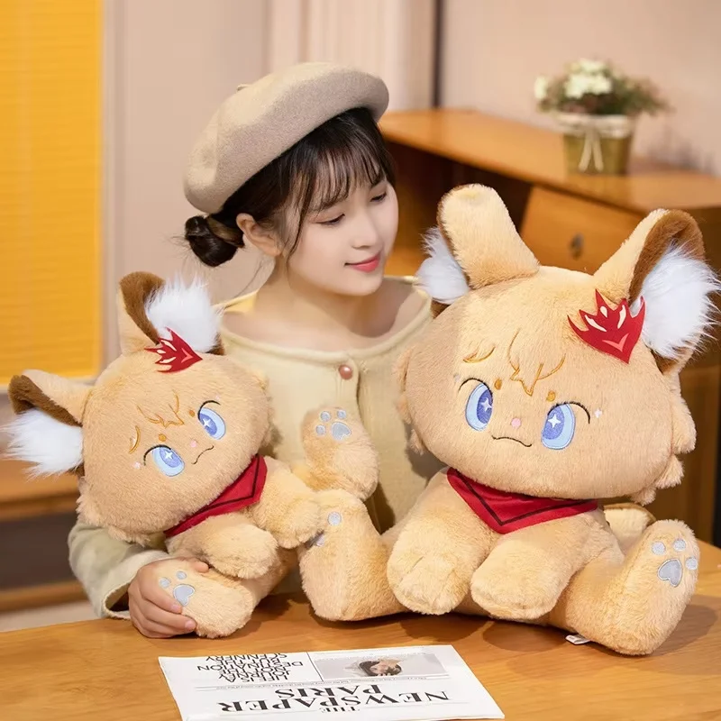 2024 Genshin Impact Cat Doll Plush Toy Scattered Soldiers Cat Pillow Mandrill Pillow Game Surrounding Doll Sleeping Pillow Gifts