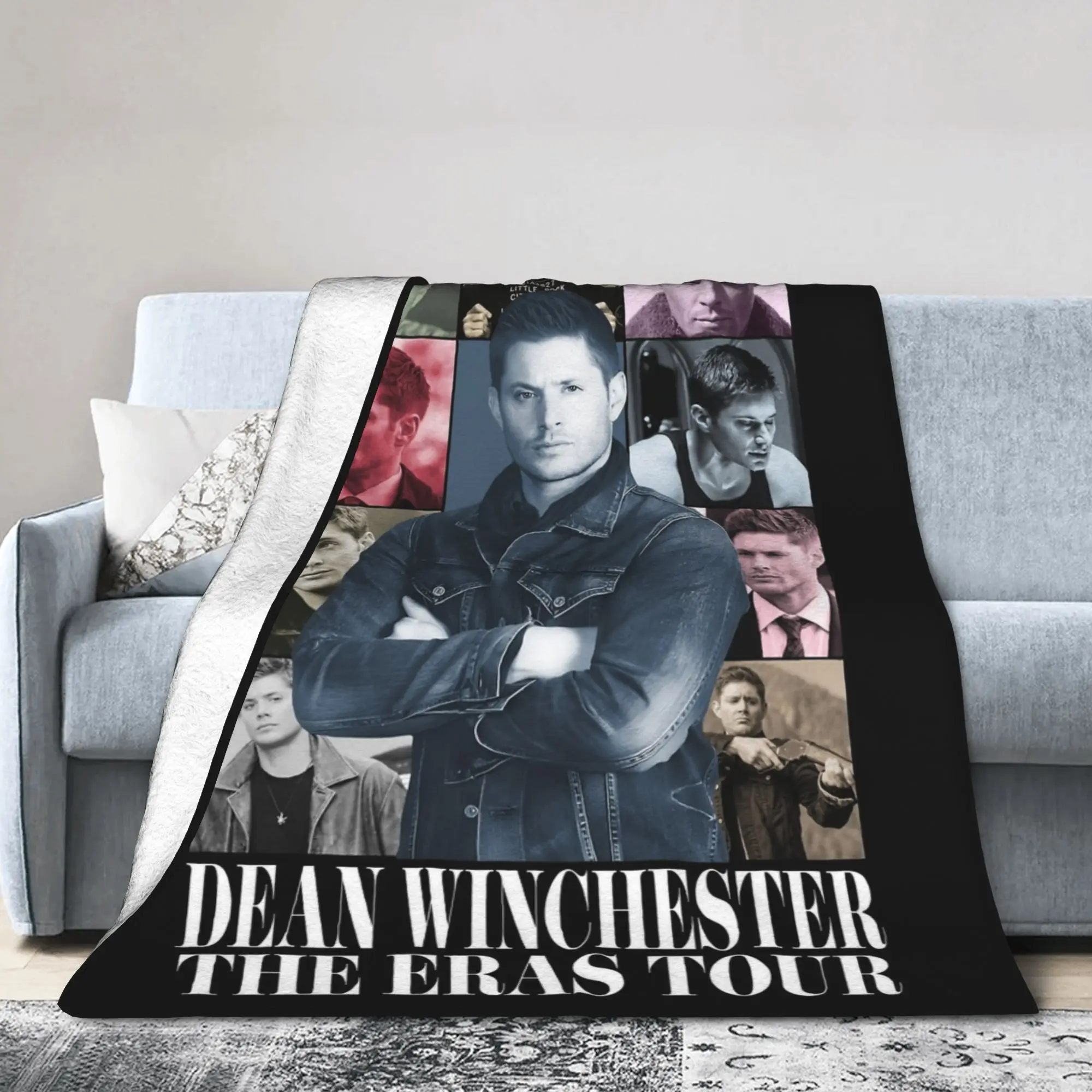 Deans Winchester Eras Tour Supernatural Blankets Flannel Decoration  Breathable Thin Throw Blankets for Home Car Bedspreads
