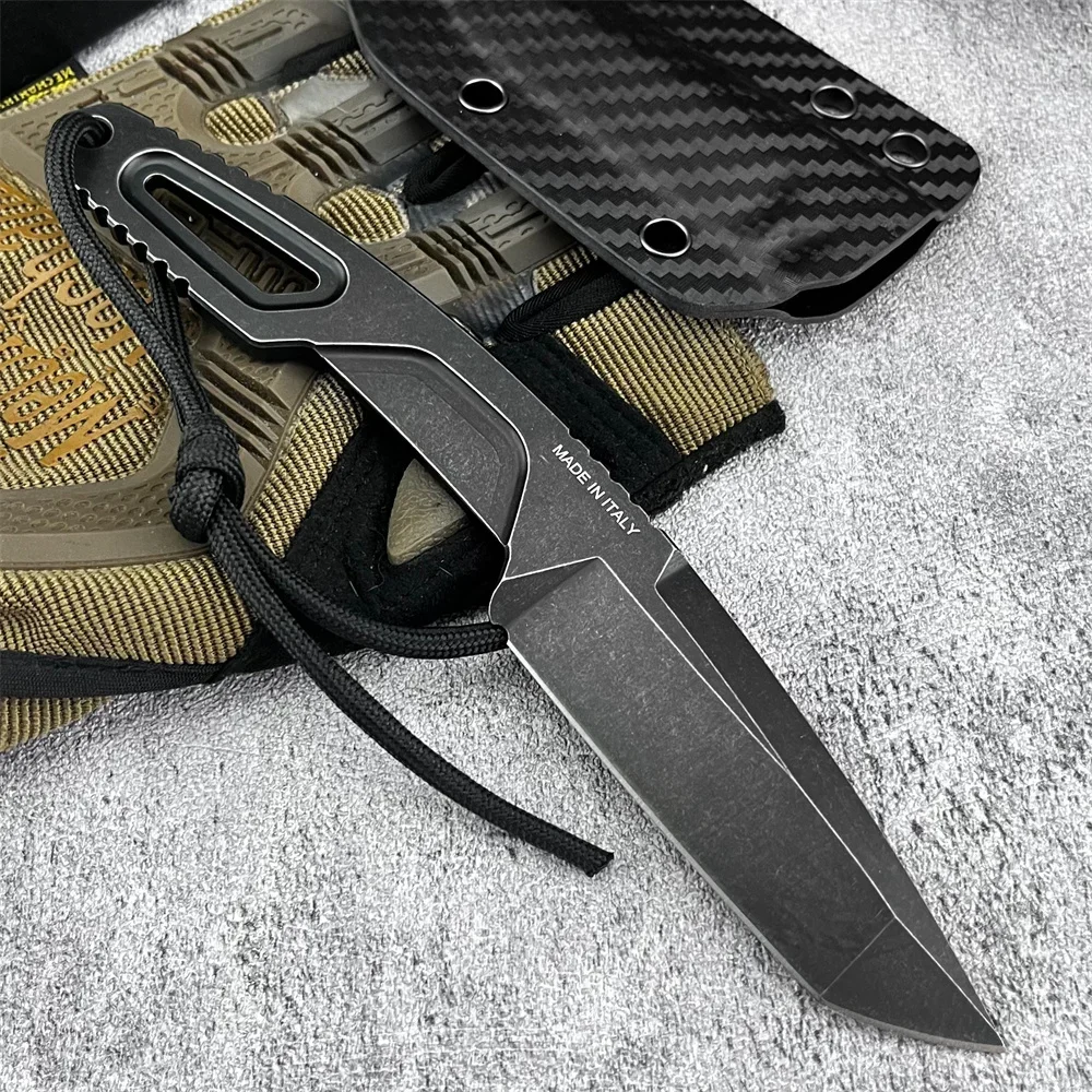 Нож с несколькими прямыми ручками и ножнами Full Tang 8Cr13Mov с фиксированным лезвием, портативный EDC, уличный инструмент для охоты в джунглях, пешего туризма