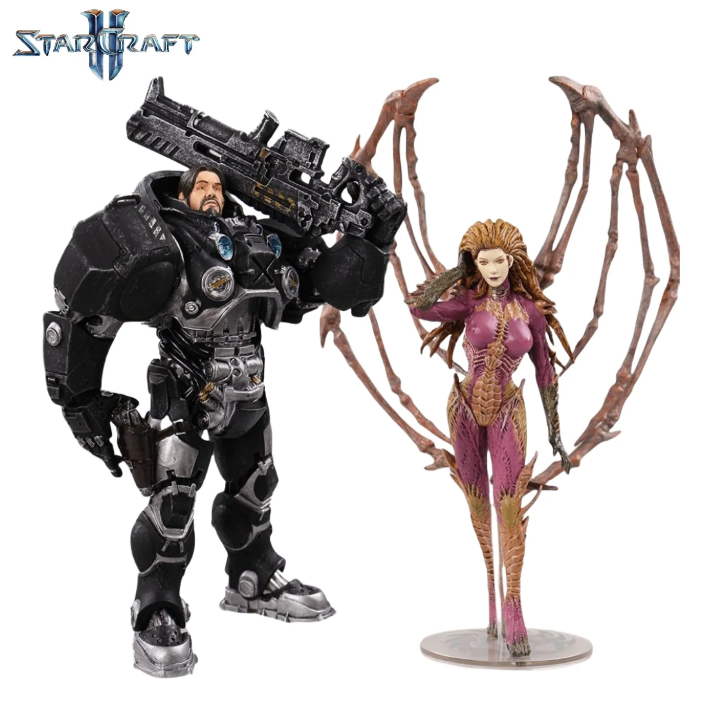 20cm Starcraft Sarah Louise Kerrigan James Eugene Raynor Anime Action Figures Amusement Collectible Model Toys Boy Birthday Gift