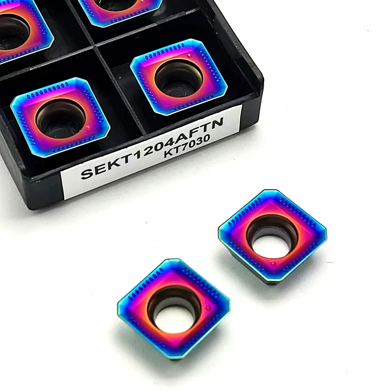 Hochharte Spezialfräseinsätze für gehärteten Stahl APMT1135 APMT1604 R5 R6 Nano Blue Hartmetalleinsätze – Detail 7