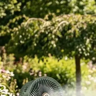 Solar Fan Adjustable Height Fan Solar Floor Fan Steady Airflow Delivery Multiple Height Settings For Outdoor Adventures