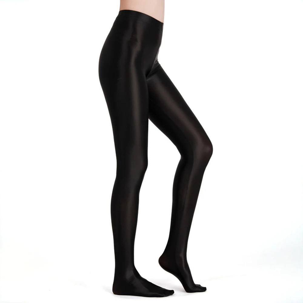 Leggings soyeux brillants huileux pour femmes, collants en satin sans couture, collants taille haute, bas de corps scintillants, collants de sport,