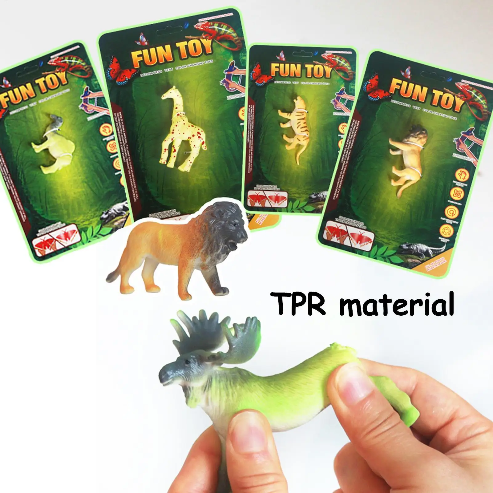 Giocattoli da bagno per animali che cambiano colore da 6 pezzi - Set di giochi d'acqua sensoriali per i più piccoli Divertimento educativo in aula per feste in piscina