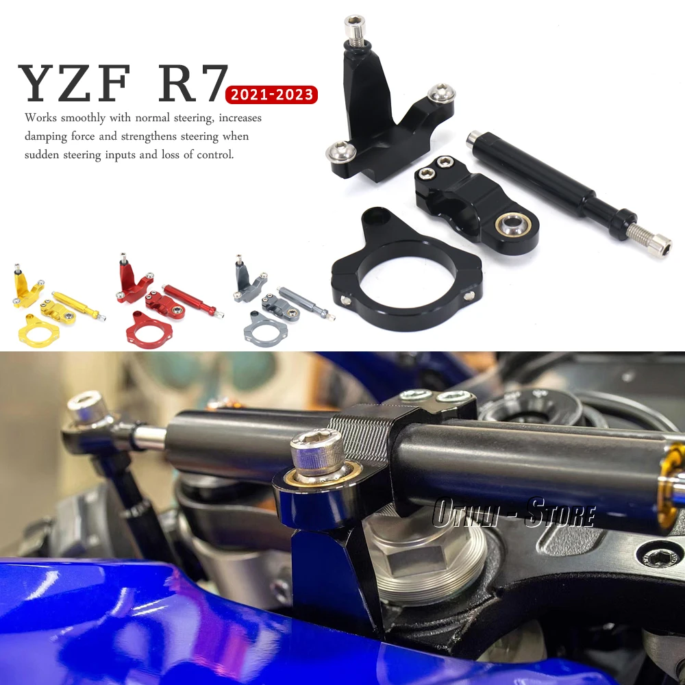 

2021 2022 2023 YZF R7 Steering Stabilize Damper Bracket Mount Motorcycle For Yamaha YZF R7 YZFR7 Yzf r7