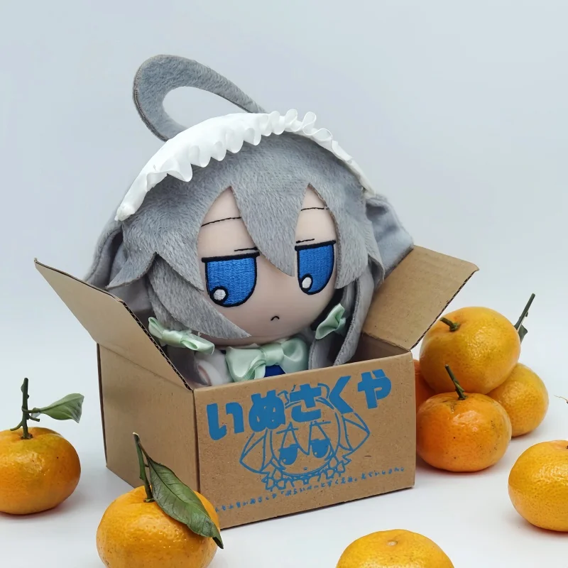 

Hot Sale 16cm Touhou Project Anime Periphery Figure Fumo Inu Sakuya Plush Doll Figurine Kawaii Decor Plush Kid Toy Birthday Gift