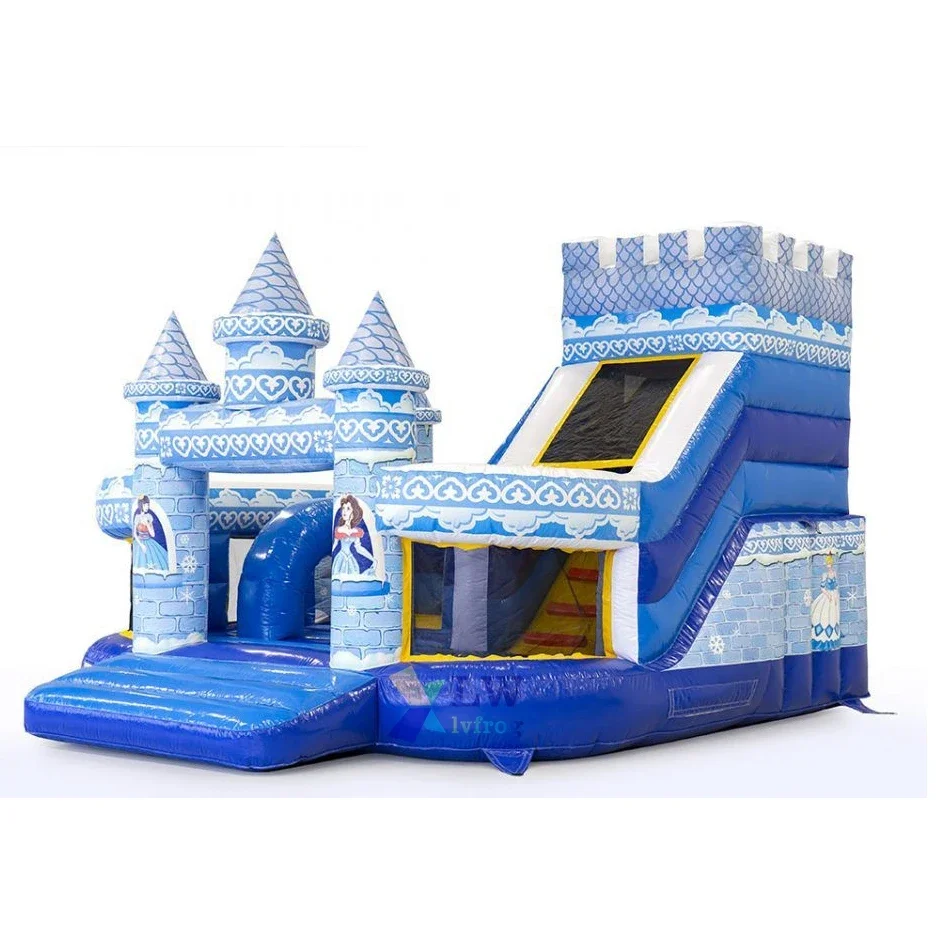 

Outdoor giant inflatable frozen castle commercial large inflatable jumping playground castle for sale