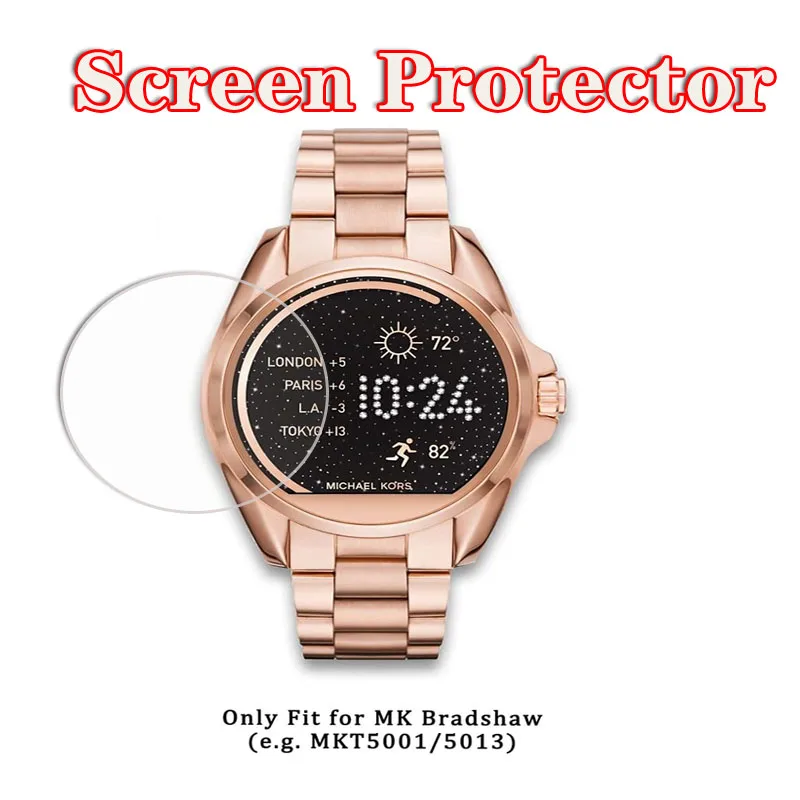 Tempered Glass Protective Film For Michael Kors MKT5001 /5013 Michael Kors Bradshaw Protector Cover Smartwatch Protection