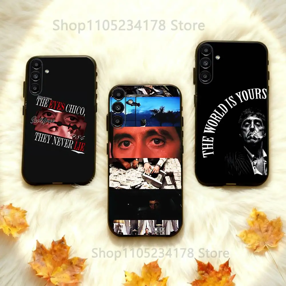 

Scarfaces The World Is Yours Phone Case Silicone Soft For Samsung Galaxy A73,31,32,72,41,53,52,71,22,5G,Note,J7,8,9