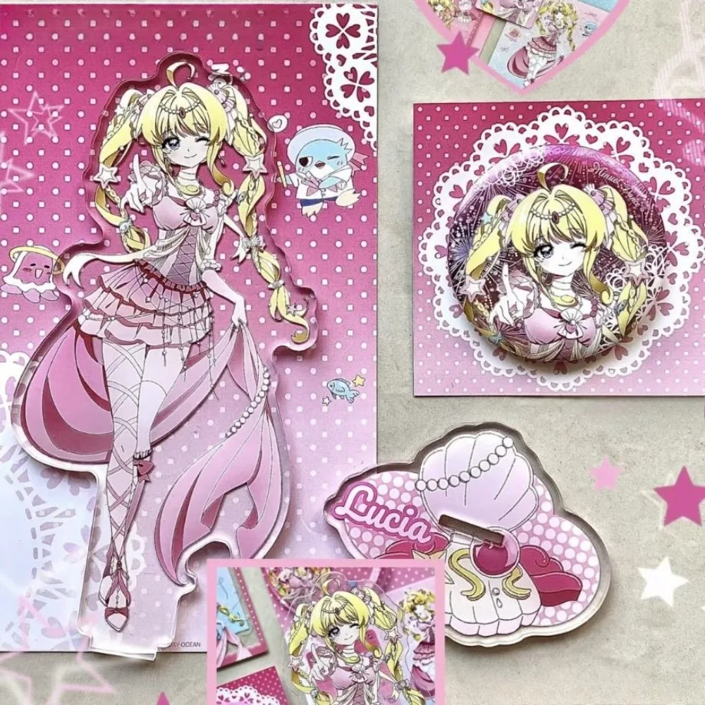 Mermaid Melody Pichi Pichi Pitch Acrylic Signboard Stand Model Ornament Brooch Badge Pin Collection Figurine Decoration Gift