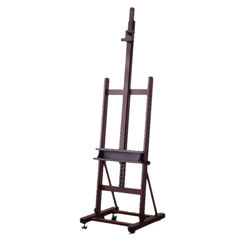 

Retro lifting floor easel, professional walnut color, for studio art students