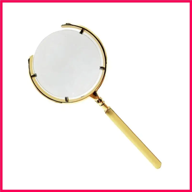 

H051 Glass 10X Lens Opening Metal Frame Loupe for Inspection Jewelry Stamp Reading Magnifier