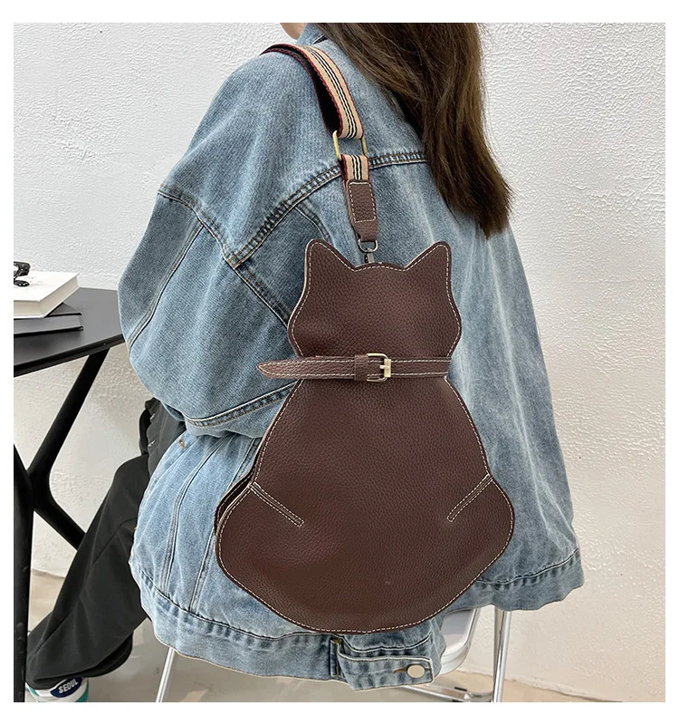 Saco crossbody de couro bonito para meninas, saco de peito retro, sacos de ombro de personalidade, bolsas de moda feminina, exportação, novo, 2023