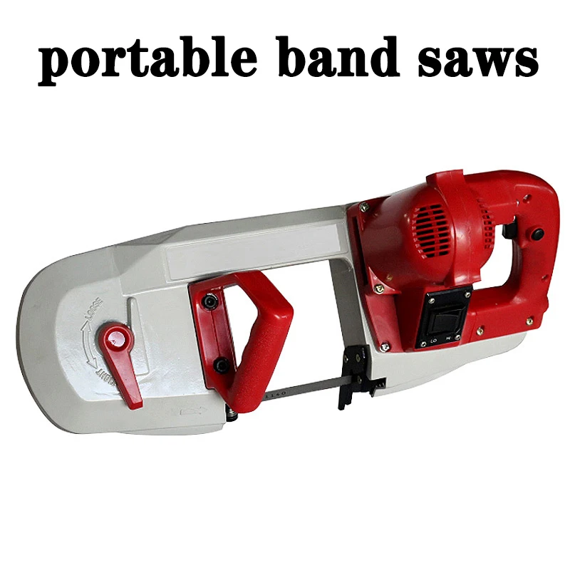 

220V 735W Portable Metal Band Saw Metal-Cutting Band Sawing Machine Can Turn Angle Tools Wood Pplastic Cutter