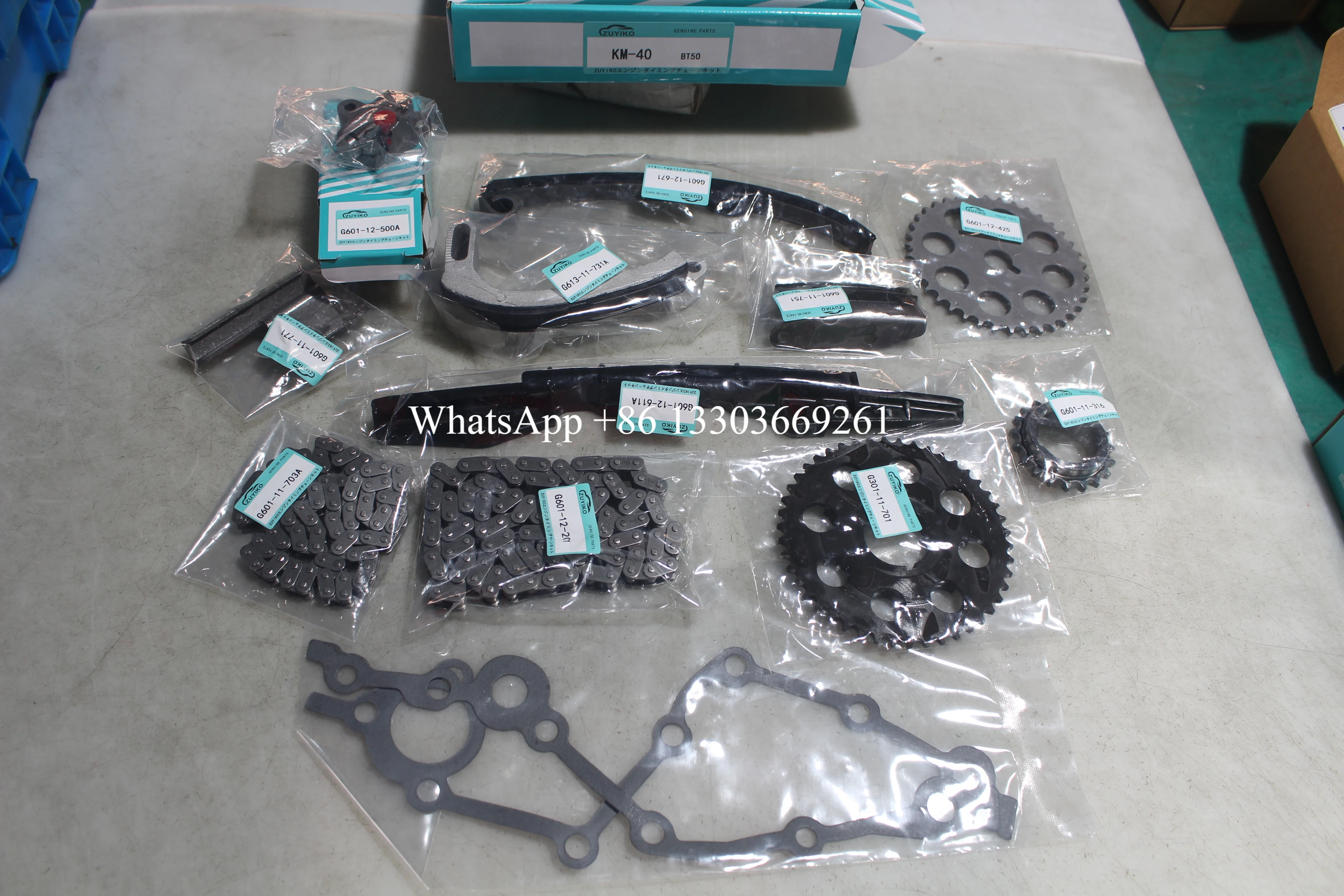 

BT50 B2600 TIMING CHAIN KIT FOR MAZDA bt50 b2600 engine timing chain set G601-12-201 KM-40