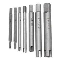 Gewindebohrer-Extraktor aus Stahl mit gebrochenem Kopf, Gewindebohrer-Entferner, abisolierter Gewindebohrer-Extraktor, Schraubenentferner, Werkzeuge, Bohrer, 4, M5, M6, M8, M10