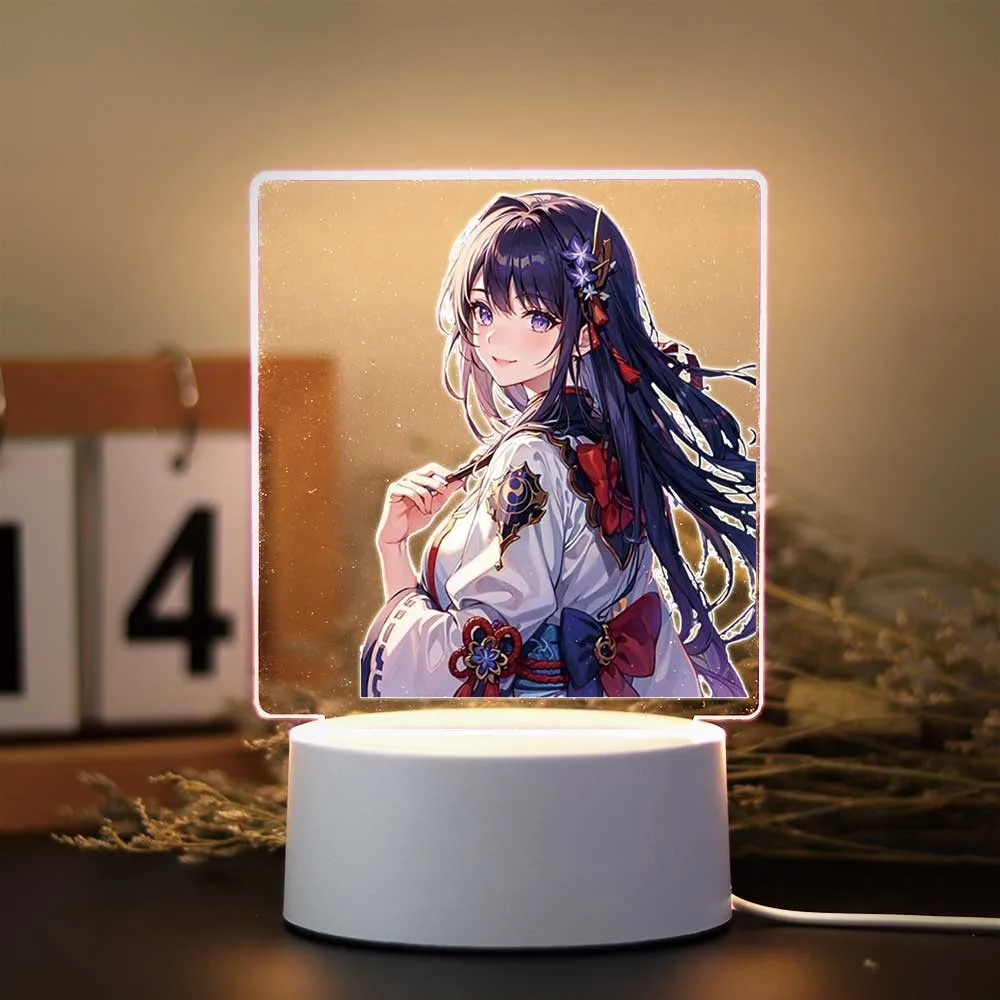 genshin Nilou 3D Visual Acrylic Lamp for Game Room Decor the Boys Girls Birthday Gift