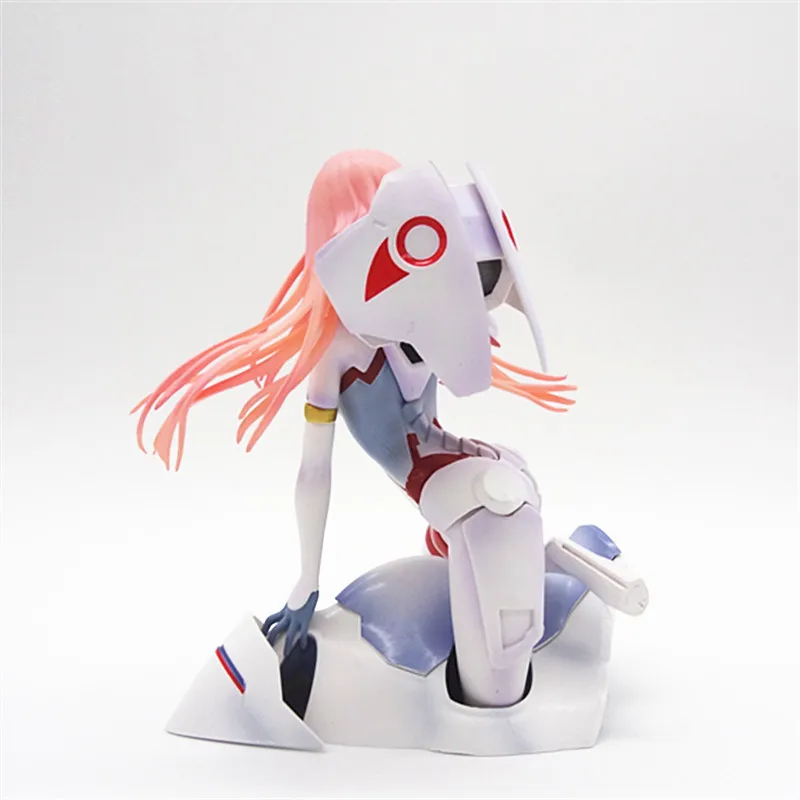 16 см аниме Zero Two kawaii положение на коленях фигурку ПВХ модель игрушки кукла статуя декор стола коллекционные подарки