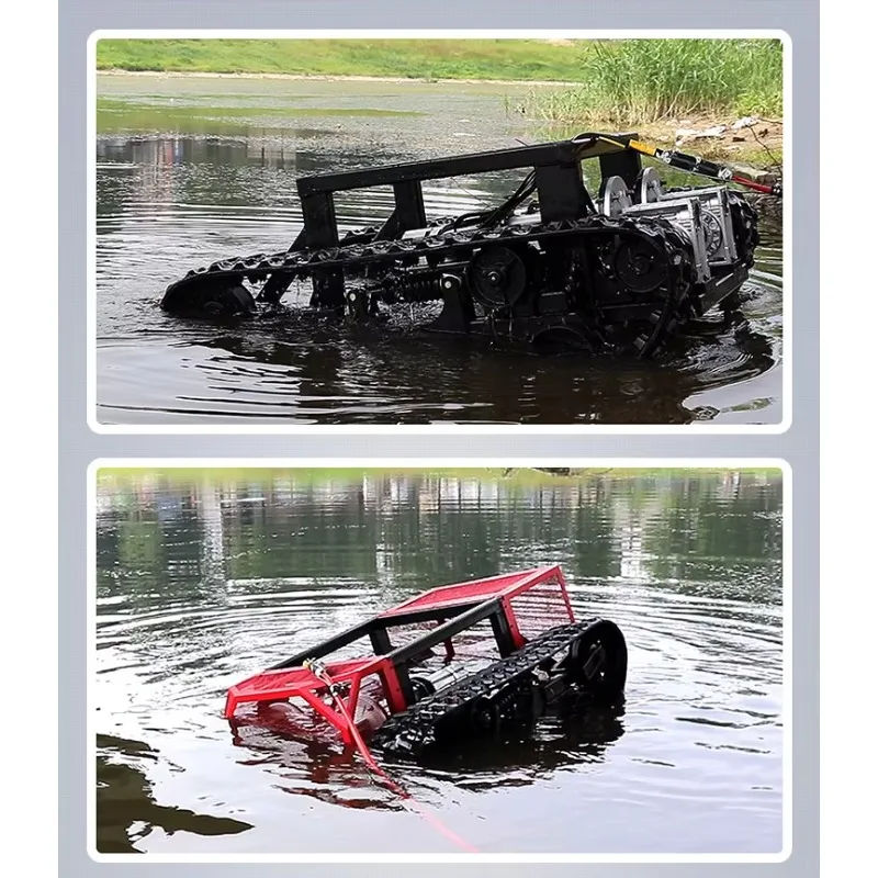

Robot Underwater Dredge Robot Cleaning Machine Remote Control Underwater Robot Platform Smart tank Chassis For Pond Dredging