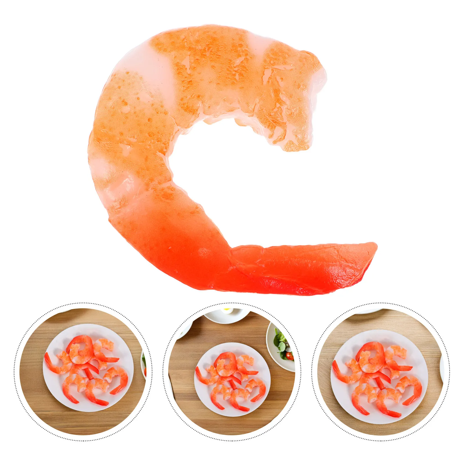 

9Pcs Creative Simulation Shrimp Ornament Safe Educational Sea Animal Plaything for Study Area Playroom Window Balcony Kids