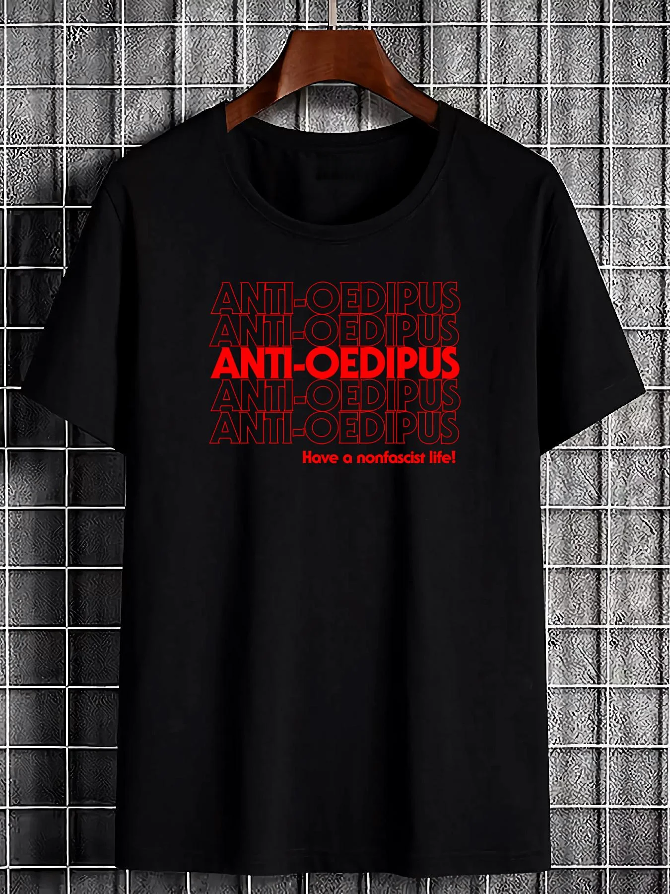 Thank you for wearing this stylish unisex streetwear T-shirt with anti-Oedipus, Deleuze, and Guattari philosophy designs.