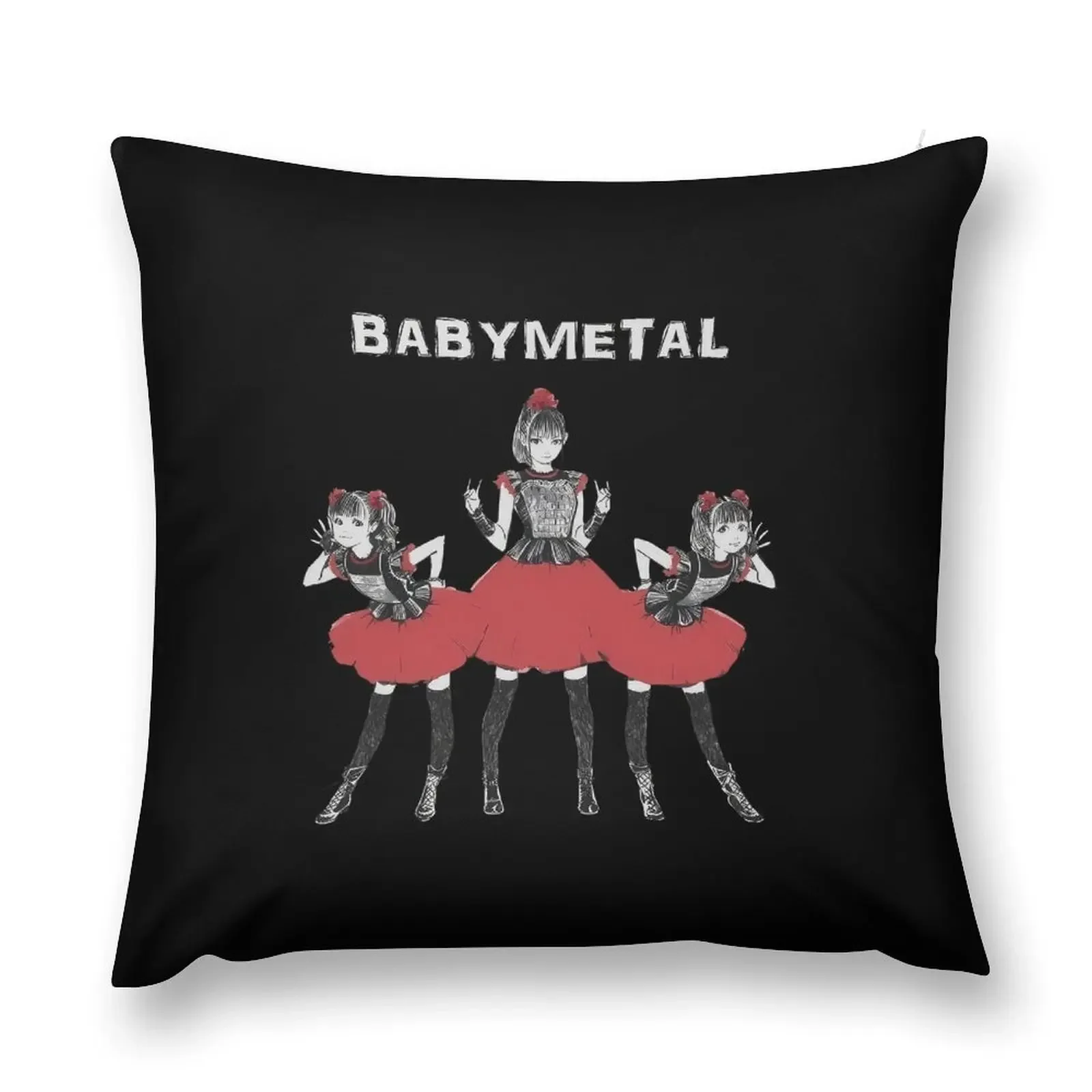 Babymetal Band Throw Pillow Pillow Cases luxury home accessories Cushions For Sofa Christmas Pillow Covers