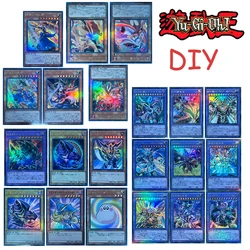 Yu-Gi-Oh DIY Anime Boy's Favorite Holiday Gift Dark Magician Girl Blue-Eyes White Dragon Iris Swordsoul Collection Card