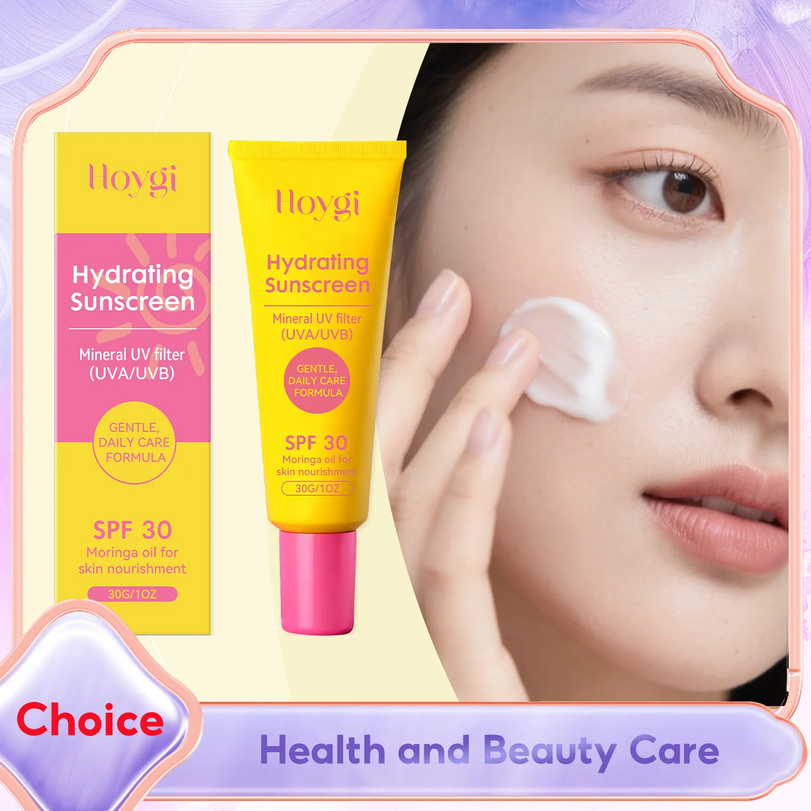

Hydrating Sunscreen Mild Moisturizing Refresh Textures Nourishing Improving Skin Fineness Quickly Absorbed Daily Sun Care Creams