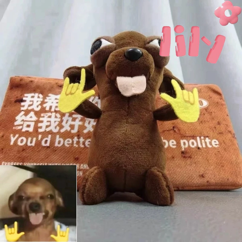 Mutant Chihuahua Emoticon Bag Abstract Dog Funny Plush Toy Exquisite Creative Fashion Trend Decoration Bag Pendant Novel Gift