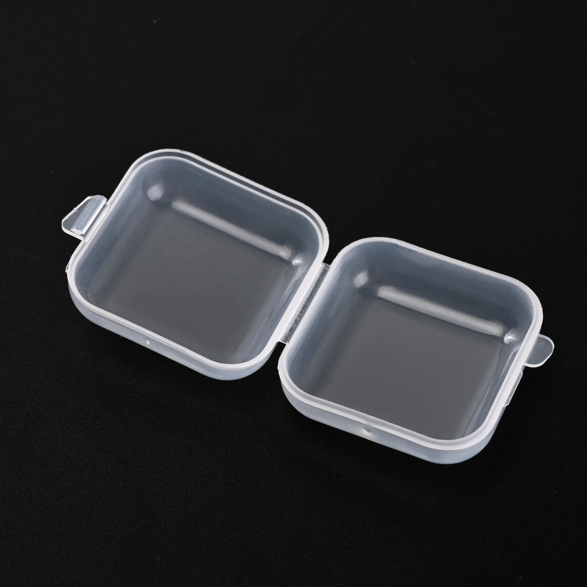 Mini Square Transparent Plastic Small Boxes Pill Jewelry Storage Case Finishing Container Storage Small Pill Box Earplug Box