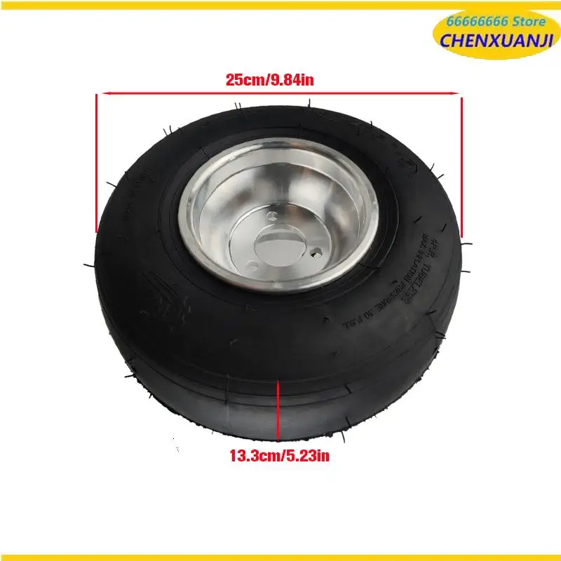 جديد الذهاب كارت 5 بوصة عجلات الشاطئ اكسسوارات السيارات الانجراف عجلة 10X4.5-5 كارت الإطارات + محور العجلة الأمامية