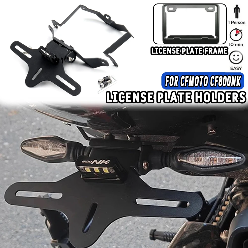 

FOR CFMOTO CF800NK 800NK 800 NK 2023 Motorcycle Rear Short Tail Stock Tailstock License Plate Holder Bracket Turn Signal Light