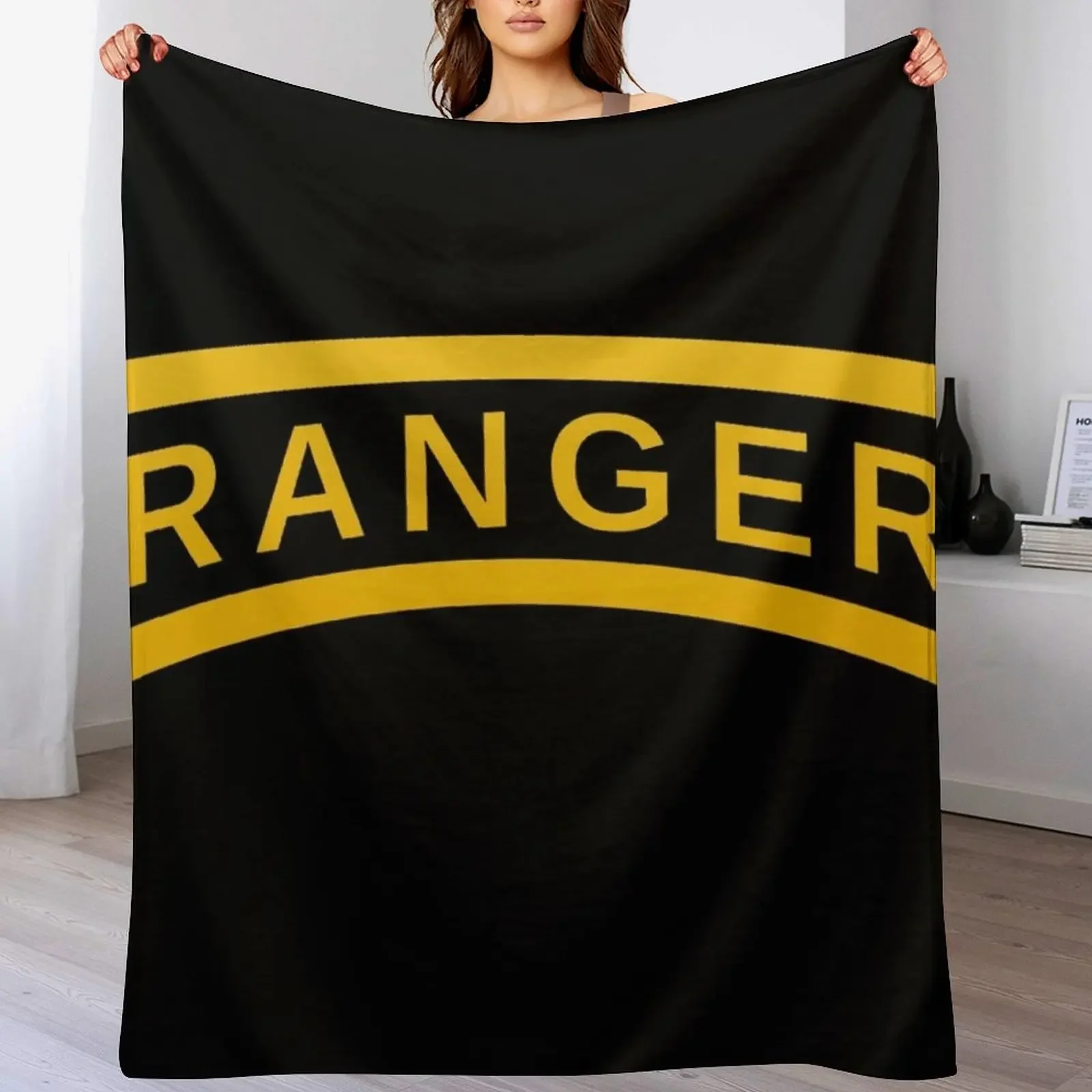Ranger Tab United States Throw Blanket Portable Lightweight Blanket for Travel Camping