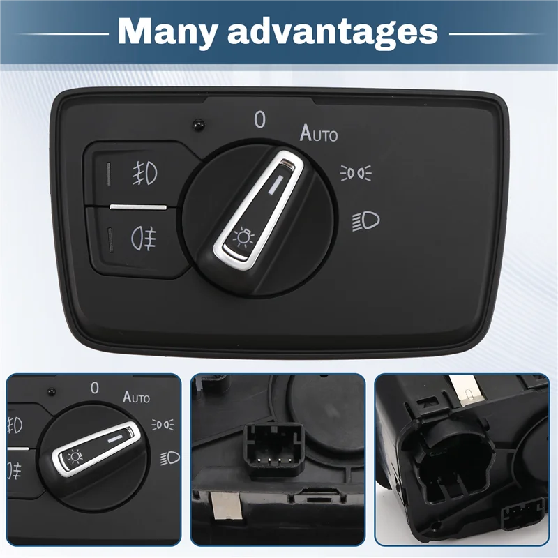 Car Foglight Sensor Coming Leaving Home Auto Headlight Switch For VW Passat B8 2017-2019 Tuning Accessories-A91R