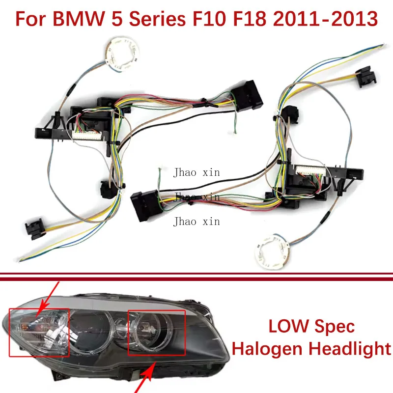 

Жгут проводов в сборе, подходит для BMW 5 серии F18 F10 LOW 11-2013, галогенный жгут проводов автомобильных фар, внутренний жгут проводов