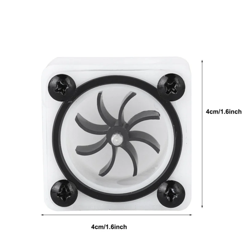 G1/4 Thread Revolving Speed Water Cooling Flow Meter For PC Water Cooling System (2 Way )