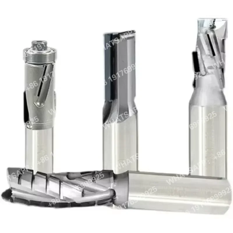 CNC Nesting Router Bits Polycrystalline Diamond Cutters 45 Helix OEM Compression Spiral Router Bit