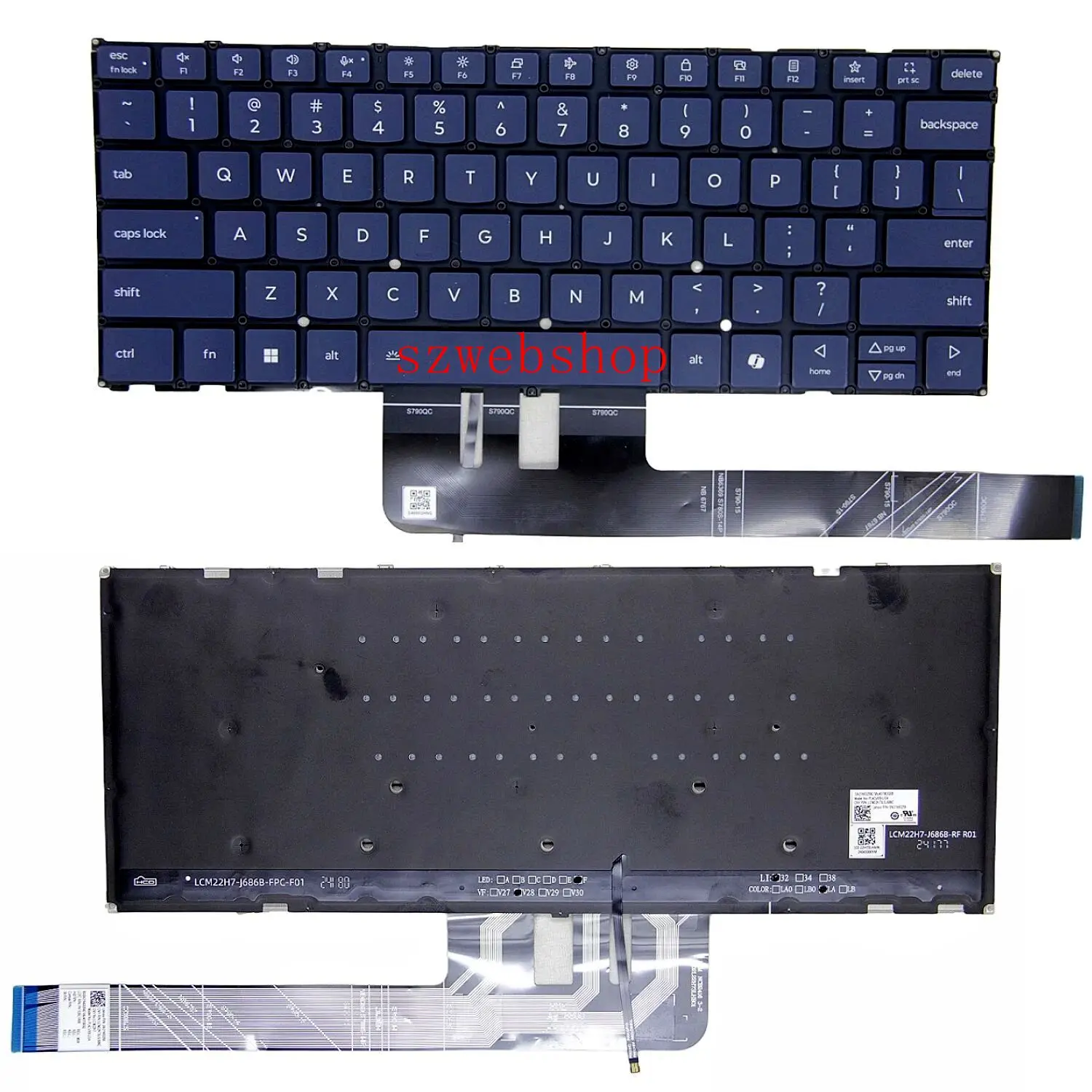New Laptop For Lenovo Yoga Slim7 14APU8 14IMH9 14Q8X9 Pro9 14IRP8 APH8 US keyboard backlit
