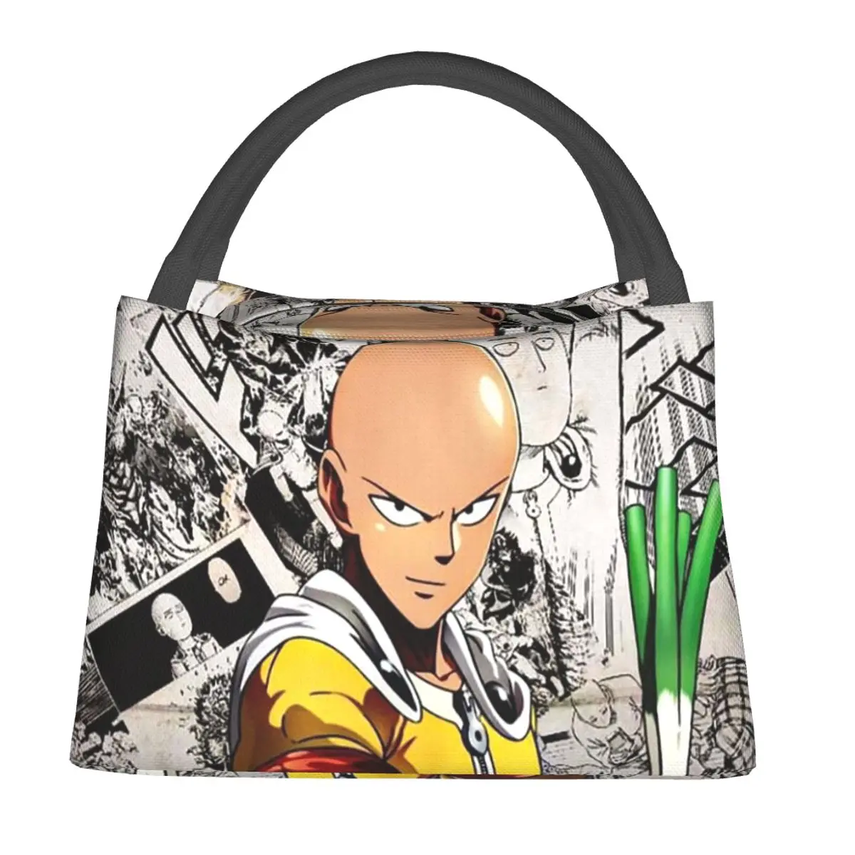 

Изолированная сумка для обеда в стиле аниме One Punch Man для женщин и детей, герметичные контейнеры для еды, термосумка для обеда