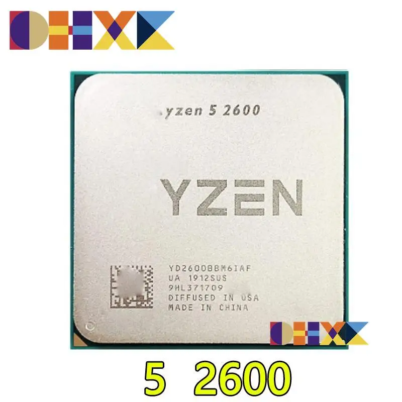 

for Amd ryzen 5 2600 r5 2600 3.4 ghz seis-núcleo doze-núcleo 65w processador central yd2600bbm6iaf soquete am4