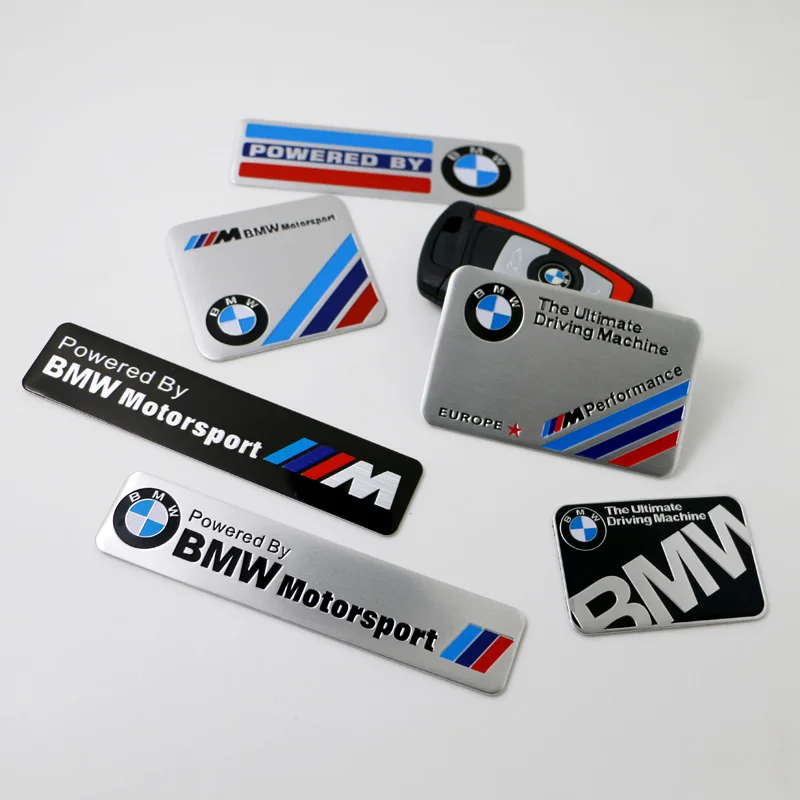 Emblèmes de carrosserie en alliage d'aluminium pour BMW Performance E46 E60 E90 E39 E36 X3 X5 X1 X4 X6 X7 E28