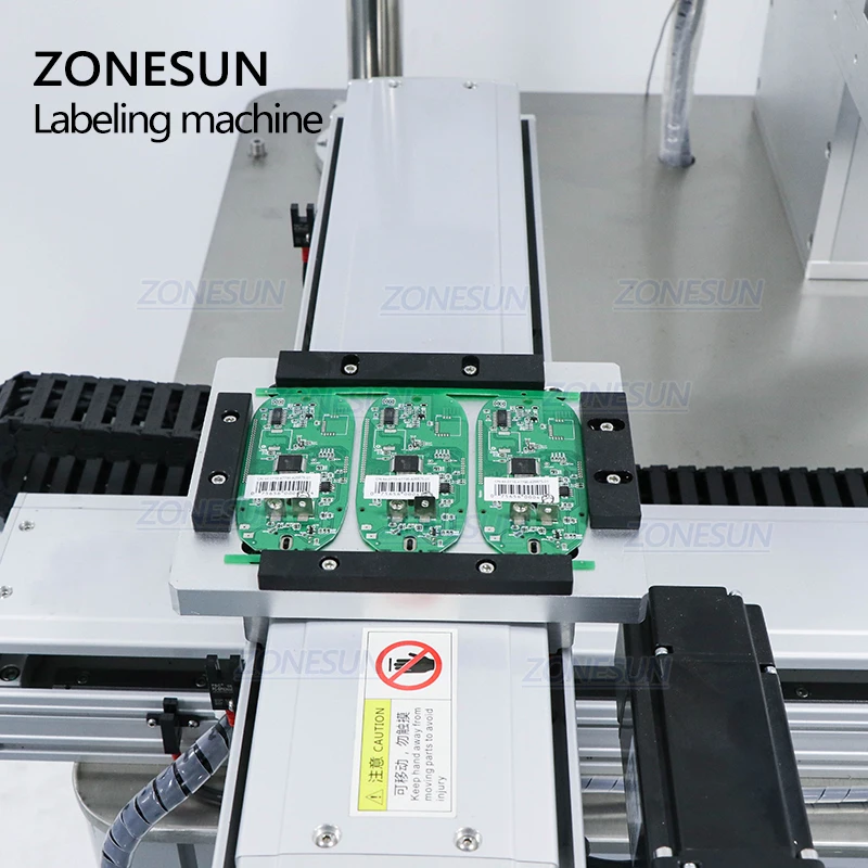 ZONESUN Automatic Flat Surface Labeling Machine High Precision for Circuit Board Electronic Components Sticker Labeler ZS-TB452Z