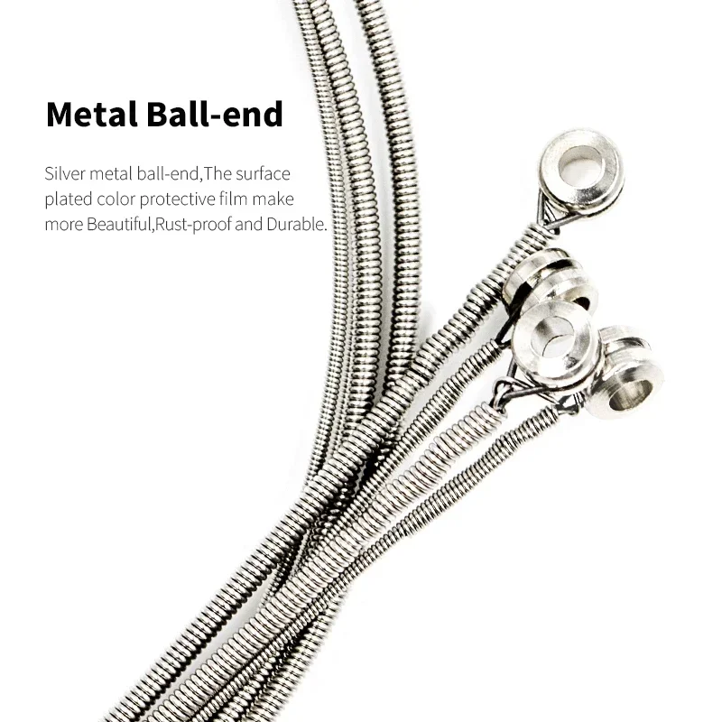 Orphee Bass Strings Medium Carbon Steel Hexagonal Core Alloy Wound Professional Beginning Electric Bass Strings Accessories